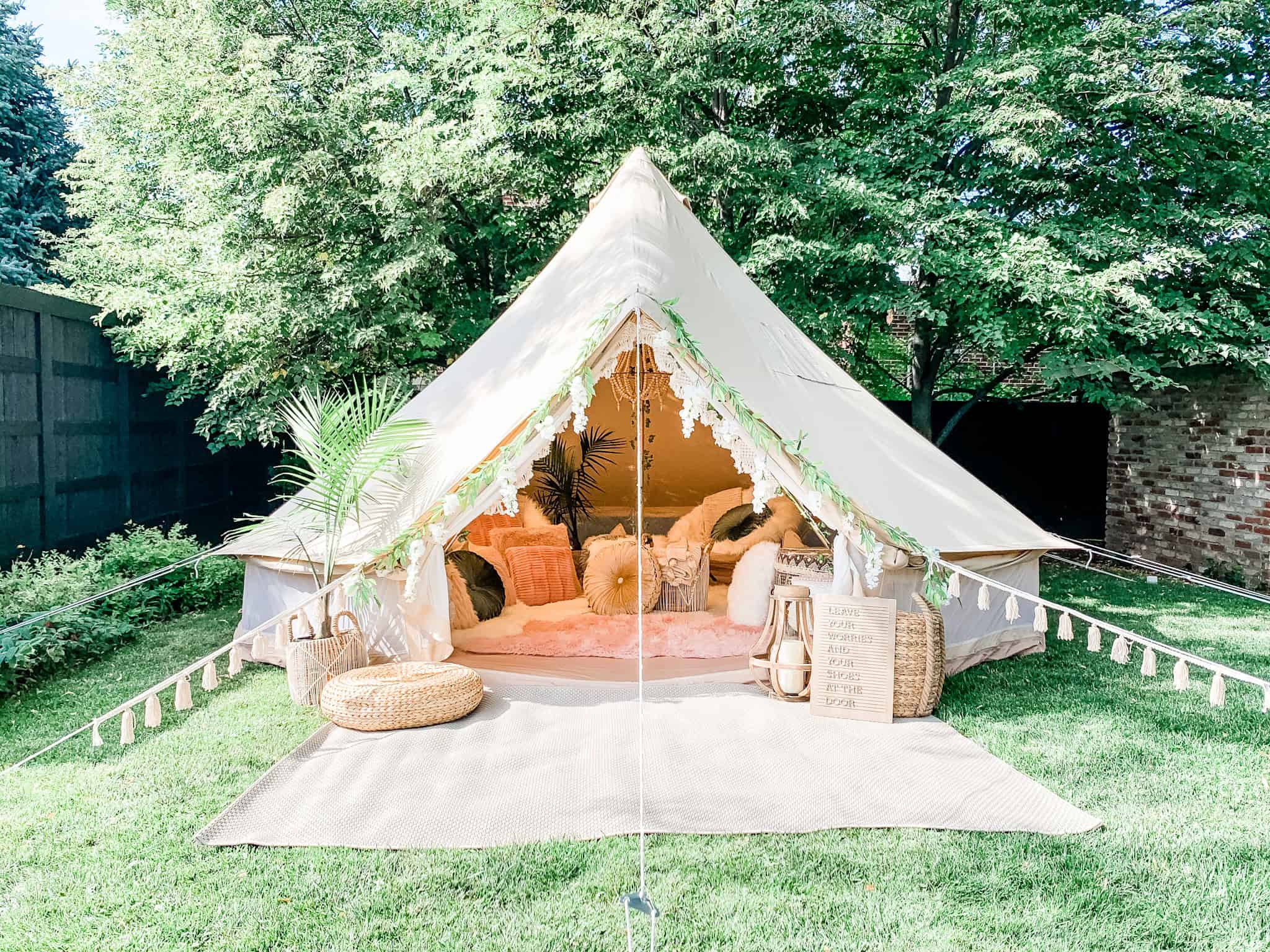 Deeper Look On Birthday Party Sleepover Tent Rentals