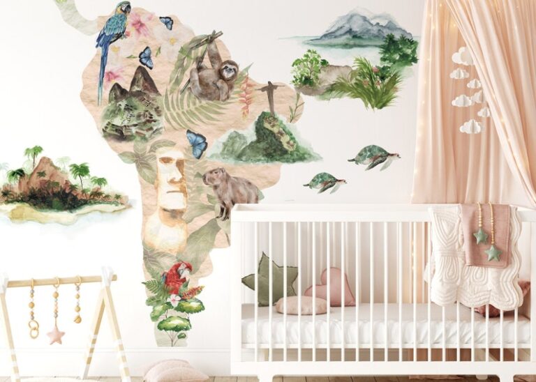All You Need To Learn About The Animal World Map Wall Sticker